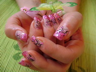 Zselés,akrillal díszítve